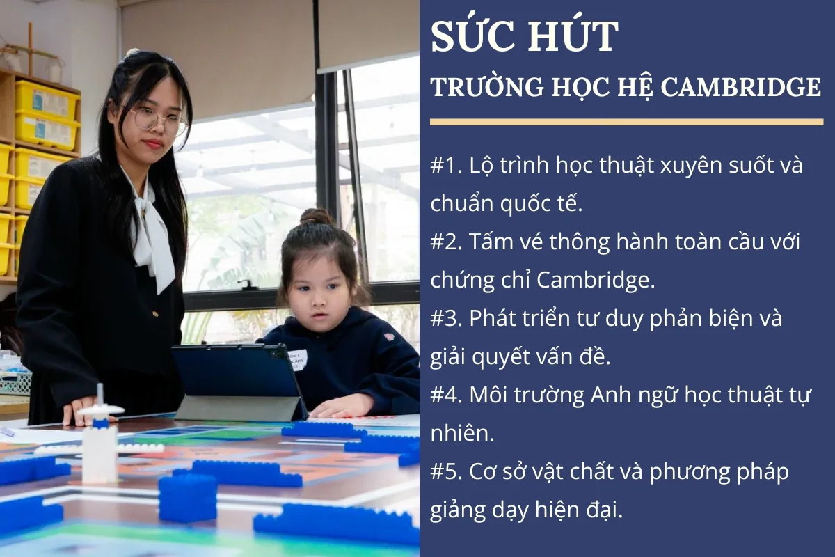 Sức hút của trường tiểu học hệ Cambridge