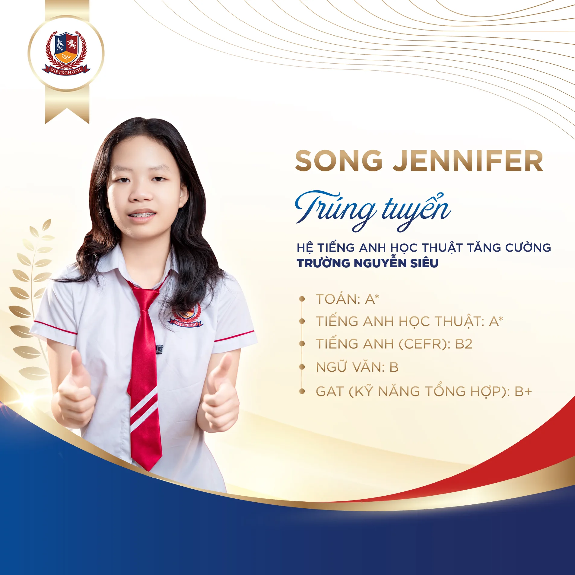 HỌC SINH VIETSCHOOL: VỮNG NĂNG LỰC, BẢN LĨNH CHỌN LỐI RIÊNG