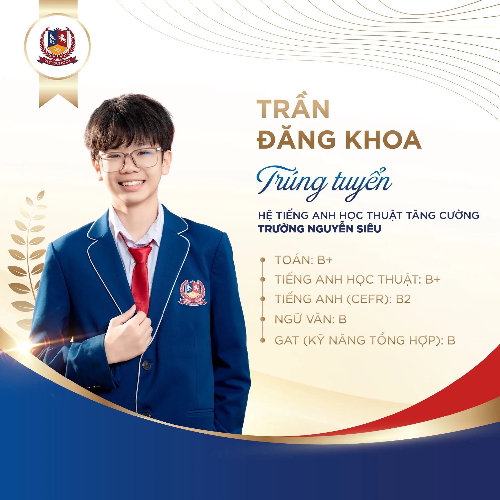 HỌC SINH VIETSCHOOL: VỮNG NĂNG LỰC, BẢN LĨNH CHỌN LỐI RIÊNG