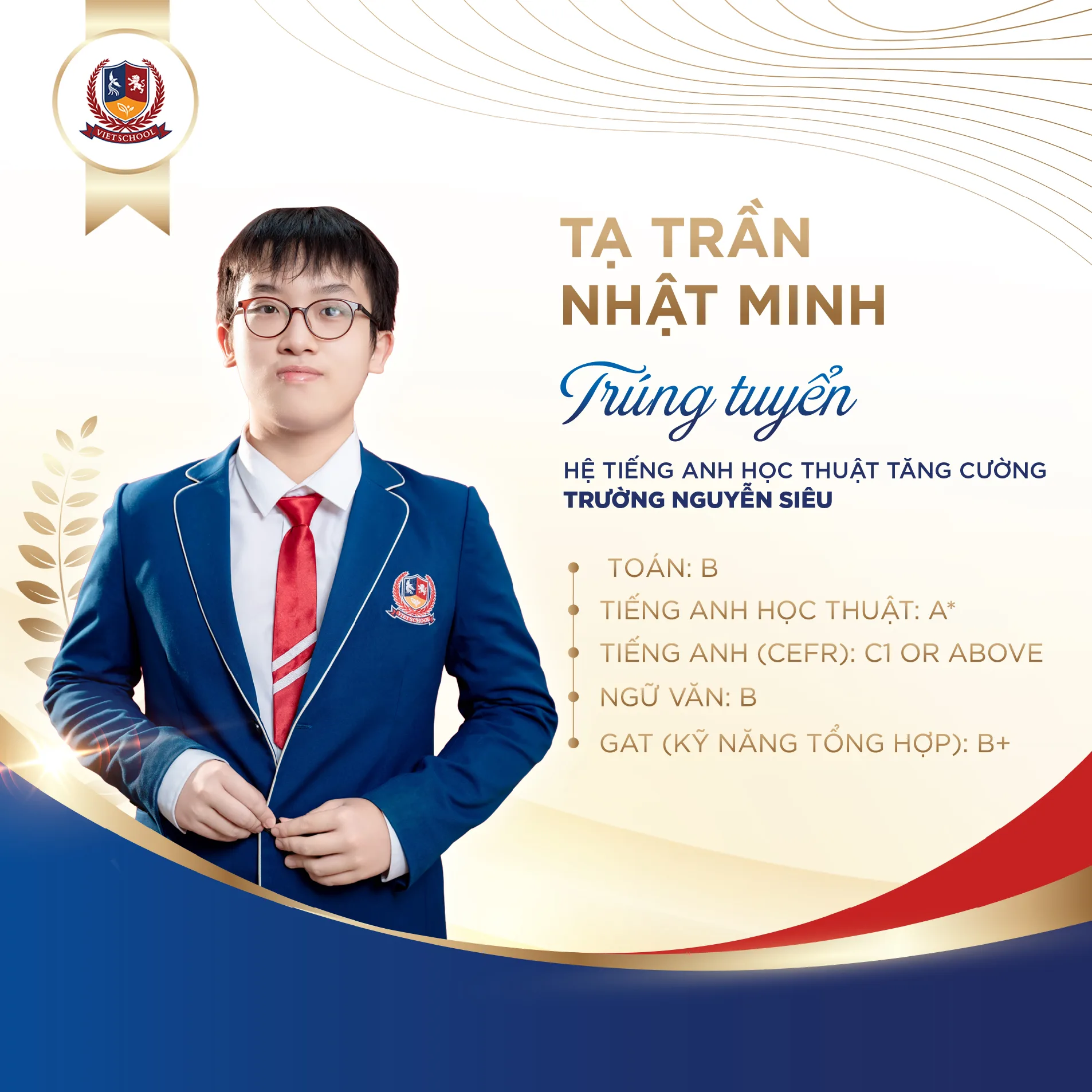 HỌC SINH VIETSCHOOL: VỮNG NĂNG LỰC, BẢN LĨNH CHỌN LỐI RIÊNG