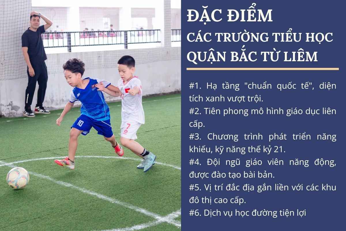 Đặc điểm các trường tiểu học quận Bắc Từ Liêm