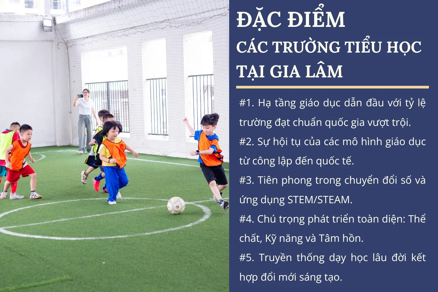 Đặc điểm các trường tiểu học Gia Lâm
