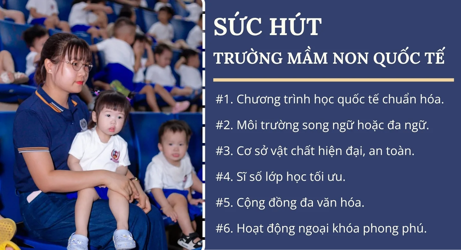 Sức hút của trường mầm non quốc tế